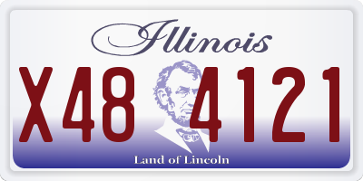 IL license plate X484121