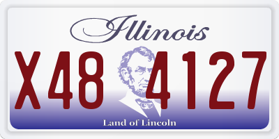 IL license plate X484127