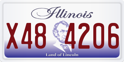 IL license plate X484206
