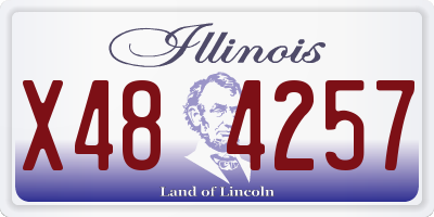 IL license plate X484257
