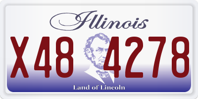 IL license plate X484278