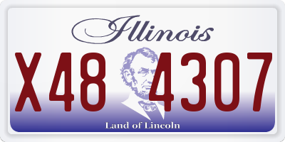 IL license plate X484307