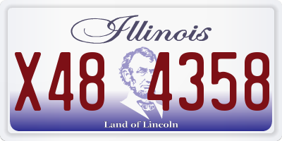 IL license plate X484358