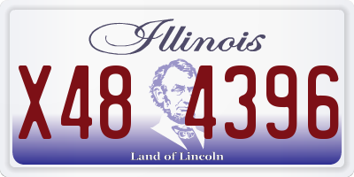 IL license plate X484396