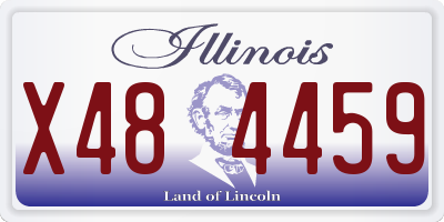 IL license plate X484459