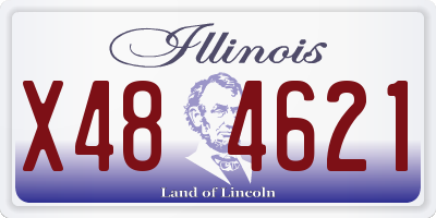IL license plate X484621