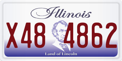 IL license plate X484862