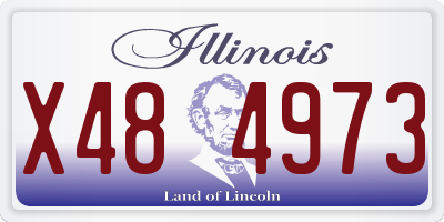 IL license plate X484973