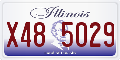 IL license plate X485029