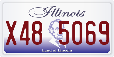 IL license plate X485069