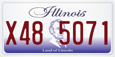 IL license plate X485071