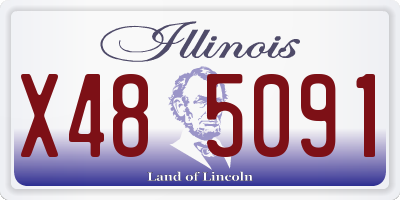 IL license plate X485091