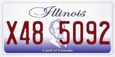 IL license plate X485092