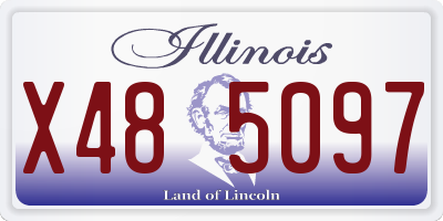 IL license plate X485097