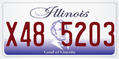 IL license plate X485203