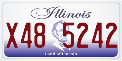 IL license plate X485242