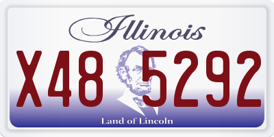 IL license plate X485292