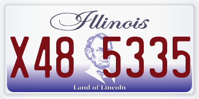 IL license plate X485335