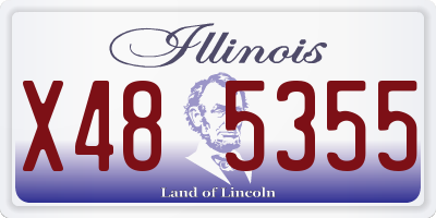 IL license plate X485355