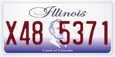 IL license plate X485371