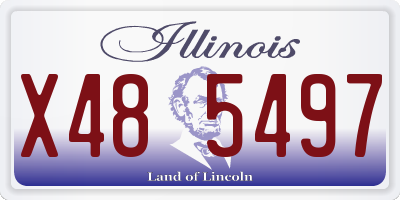 IL license plate X485497