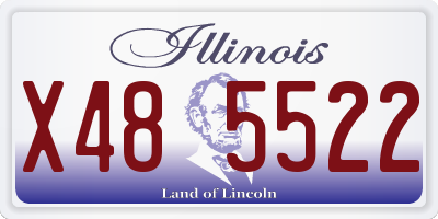 IL license plate X485522