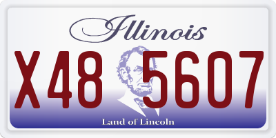 IL license plate X485607