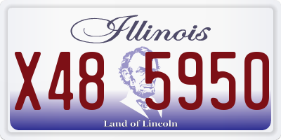 IL license plate X485950