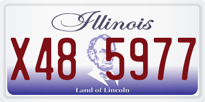 IL license plate X485977
