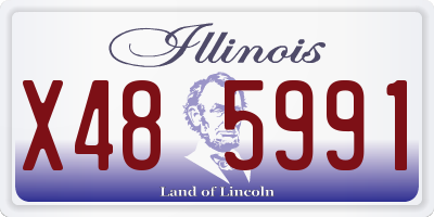 IL license plate X485991