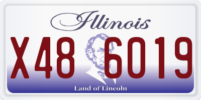 IL license plate X486019