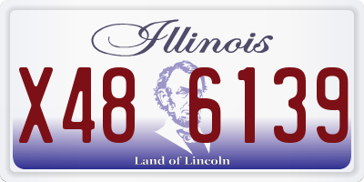 IL license plate X486139