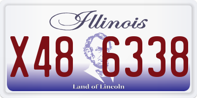 IL license plate X486338