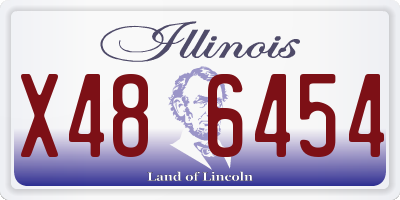 IL license plate X486454