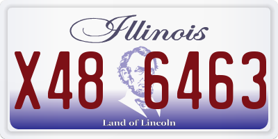 IL license plate X486463