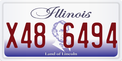 IL license plate X486494