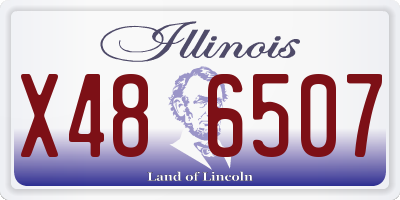 IL license plate X486507