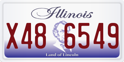 IL license plate X486549