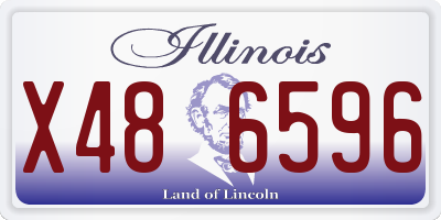 IL license plate X486596