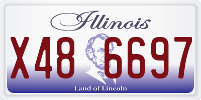 IL license plate X486697