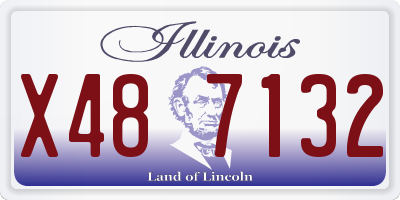 IL license plate X487132
