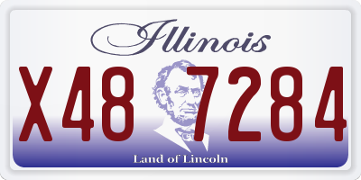 IL license plate X487284