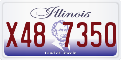 IL license plate X487350