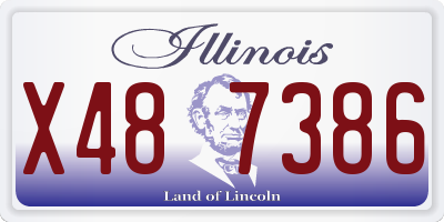IL license plate X487386