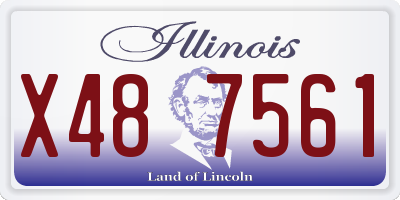 IL license plate X487561