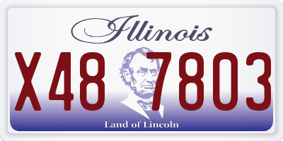 IL license plate X487803