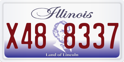 IL license plate X488337