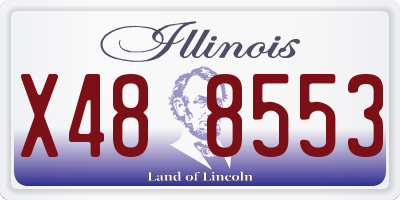 IL license plate X488553