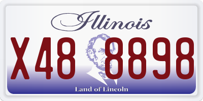 IL license plate X488898