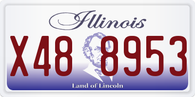 IL license plate X488953